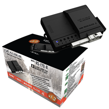 Excalibur RS-170-B - Deluxe add-on Remote Start with VIRTUAL ALARM technology! Operates with factory remotes, or compatible with RK-Kit upgrades. Deluxe Add-on Remote Start