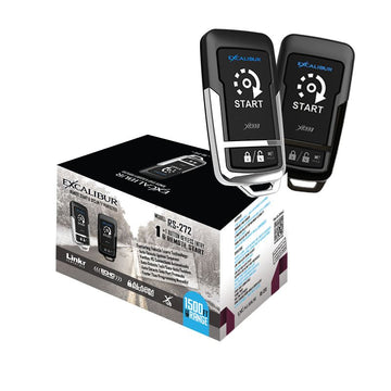 Excalibur RS-272 - 2-Button 1-Way Remote Start Keyless Entry System With Up To 1,500 Feet Of Range. 2-Button 1-Way Start Keyless Entry System - 1,500 ft