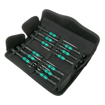 Wera 05073675001 Kraftform Micro Electronic Applications Screwdriver Set, 12 Pcs Wera