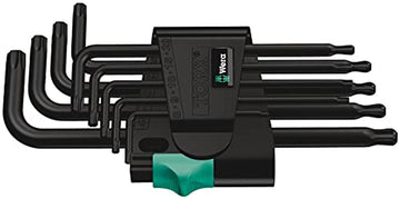 Wera 05024242001 967 Pkl/9 Torx L-Key Set, Blacklaser, 9 Pieces Wera