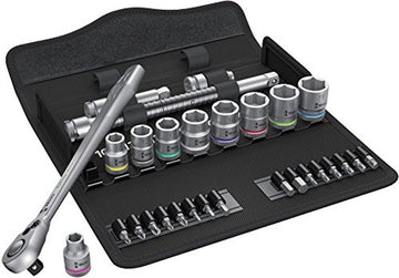 Wera 05004048001 8100 SB 8 Zyklop Metal Ratchet Set with switch lever Wera