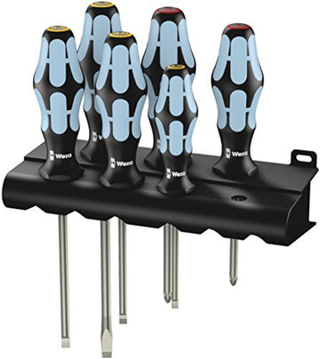 Wera 05032060001 Kraftform Stainless 3334/6 SS Slotted/Phillips Screwdriver Set Wera
