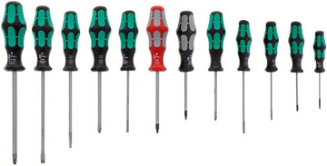 Wera 05347901001 12 Piece 334/368/12 Kraftform Plus Screwdriver Set Wera