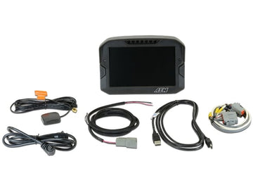 AEM Electronics 30-5703 AEM CD-7LG Carbon Logging Display with Internal GPS 7-inch diagonal screen, carbon fiber enclosure, GPS antenna and wiring harness included AEM
