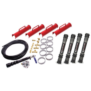 Kit completo de gatos neumáticos All Star Performance ALL11301 de 15,25 pulgadas con base de tierra ALL11301