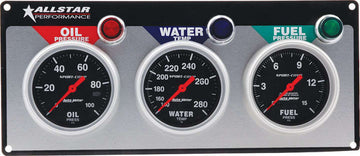 All Star Performance ALL80113 3 Gauge Panel A/M OP/WT/FP Sport-Comp ALL80113