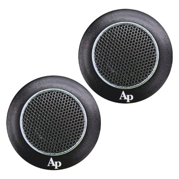 Audiopipe® APHE-T350 - Tweeters de cúpula de acero inoxidable de 1", 160 W y 4 ohmios con bobina móvil Kapton Former