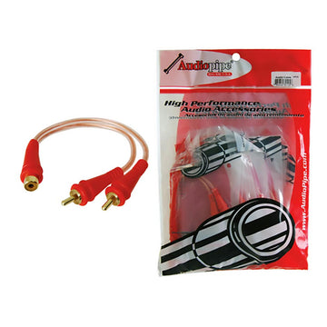 Audiopipe BMSGYF2M Rca Splitter 1f-2m Audiopipe 1 Bag Of 10= 1 Unit *bmsgyf2m*