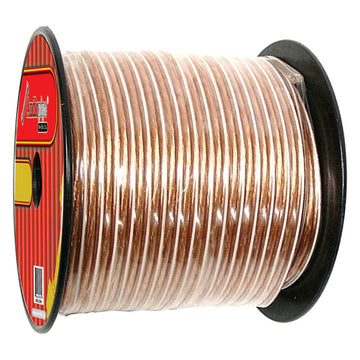 Audiopipe® CABLE-10-300CL - 10 AWG 1-Way 300' Clear Stranded GPT Speaker Wire