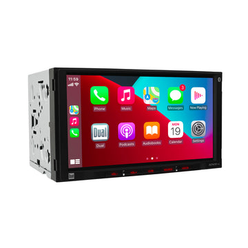 Radio para coche dual DCPA701-4 de 7 pulgadas con Apple CarPlay y Android Auto – DCPA701-4