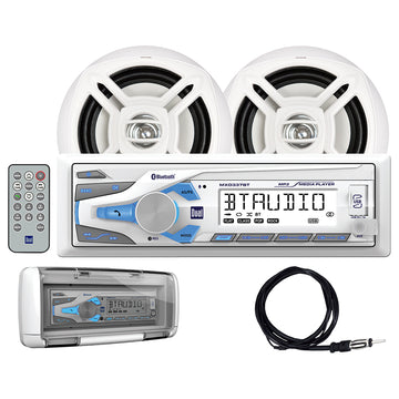 Receptor multimedia dual MCP1374BTS con cuatro altavoces de 6,5″ y protección contra salpicaduras – MCP1374BTS