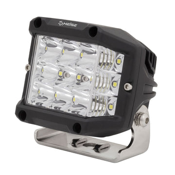 Heise HE-HCL1402PK High Output Cube Light - 4 Inch, 15 LED, 2-Pack with Harness Heise