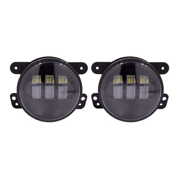Heise JP-701FLB Fog Lights with Black Face - 4 Inch, 6 LED Heise