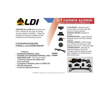 Sistema de cámara LDI LDI5051 5 en 1 con múltiples monturas en un solo kit