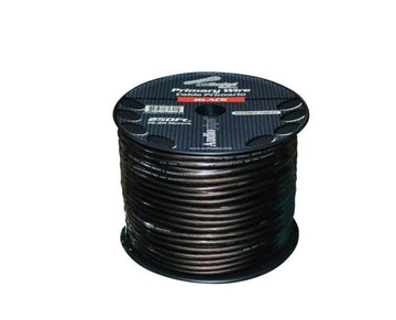 Audiopipe® PS-8BLACK - 8 AWG Single 250' Black Stranded GPT Primary Speaker Wire