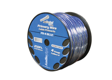 Audiopipe® PS8-BLU - 8 AWG Single 250' Blue Stranded GPT Power Wire