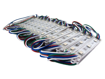 Race Sport RS-POD5050-15FT-RGB - 15ft 30-Module LED Pod Strip Light Kit (RGB Multi-Color) with 5050 LED technology - Professional Grade