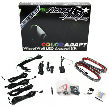 Race Sport Lighting RSWWKIT Race Sport ColorADAPT LED Wheel Well Kit with remote control