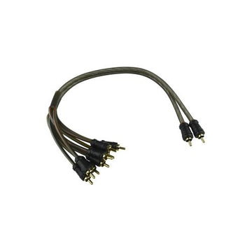 Audiopipe CPP-Y-6M 18” INTERCONNECT AUDIO RCA CABLE SPLITTER 2 RCA TO 9RCA