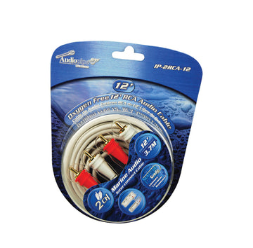 Audiopipe IP-2RCA-12 Oxygen Free 12’ (3.7 m) 2-Channel Marine Grade RCA Audio Cable