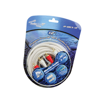 Audiopipe IP-4RCA-12 IP-4RCA-12 Oxygen Free 12’ (3.7 m) 4-Channel Marine Grade RCA Audio Cable