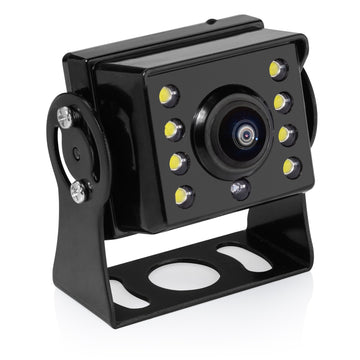 BOYO VTB202MINI - Cámara HD de montaje universal resistente con visión nocturna y luces LED (incluye cable de extensión de 65 pies)