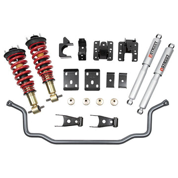 Kit completo Bell Tech 987HK con amortiguadores delanteros ajustables en altura y barra estabilizadora delantera