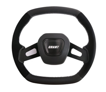 Grant 698 Racing Performance Series Aluminum Steering Wheels (Suede/Leather, Black)