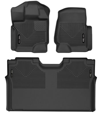 Husky Liners 53498 X-act Contour® Floor Mats For Ford F-150 & Lightning (Front & 2nd Seat Floor Liners) Husky Liners