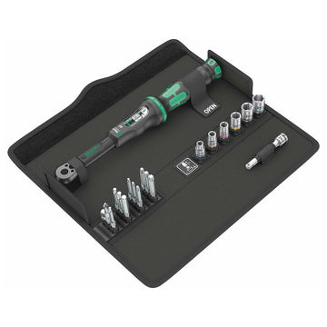 WERA 05130110001 Click-Torque 1/4" Reversible Bit Wrench & Bit Set (20 Piece Set) Wera
