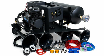 Hornblasters HK-S4-232-STDK Conductor's Special 232 Spare Tire Delete® Kit