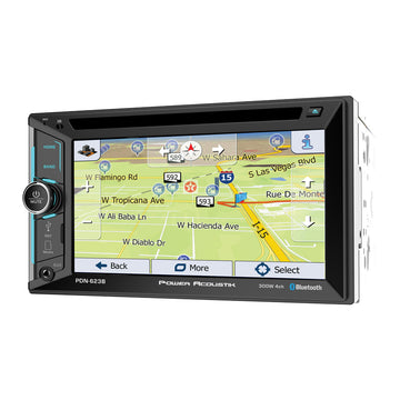 Estéreo para coche Power Acoustik PDN-623B de doble DIN con DVD, CD/MP3, Bluetooth y navegación GPS