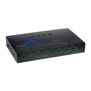 Ecualizador paramétrico de 4 bandas Power Acoustik PWM-19 con control de subwoofer y fuente de alimentación modulada por ancho de pulso