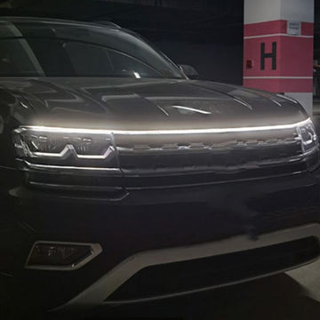 Racesport HOODKIT2 LED Knight Rider Scanning Hood Brow DRL Flex Cool White Kit for Cars and Jeeps Race Sport Lighting