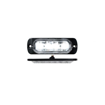 Racesport RS70014W 4-LED Ultra Slim Flush Mount 19-Flash Pattern Marker Strobe Light (White)