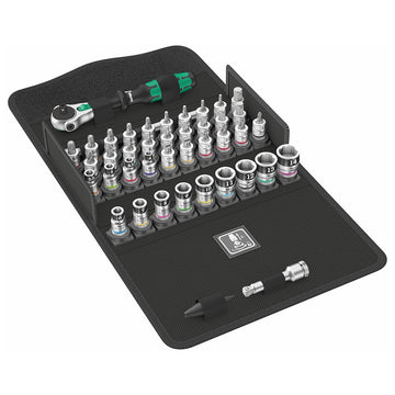 WERA 05003755001 Metric Speed Ratchet/Bit Set with 1/4" Drive (42 Piece Set) Wera