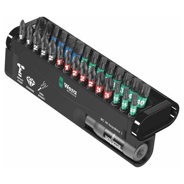 WERA 05057690001 Bit-Check 30 "Impact Ready" Diamond Coated Tips (30-Piece Set) Wera