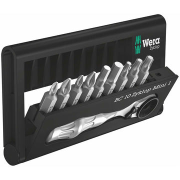 WERA 05073645001 Bit Set and Bit Ratchet (10 Pieces) Wera
