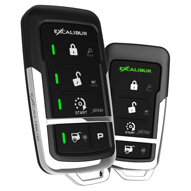 Excalibur AL-1775-3DB - Deluxe LED 2-Way Vehicle Security & Remote Start system with up to 3,000 feet of range. Deluxe LED 2-Way Afco Racing Products
