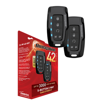 Excalibur OL-RF-42-SST - 3,000 feet 5 Button LED 2-Way Range Extender Kit for OmegaLink Data Start System or OL-MDB-ALL using RS Firmwares. 5 Button LED 2-Way Range Extender Kit - 3,000 ft