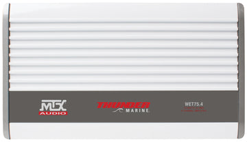 MTX WET75-4 400-Watt RMS 4-Channel Class A/B Marine Amplifier (Sold Individually) MTX
