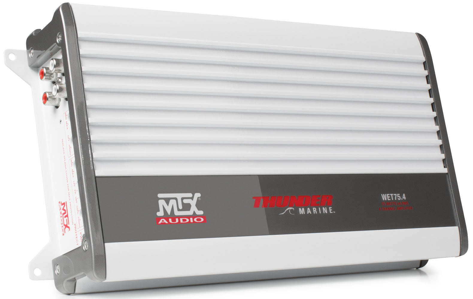 MTX WET75-4 400-Watt RMS 4-Channel Class A/B Marine Amplifier (Sold Individually) MTX