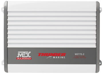MTX WET75-2 200-Watt RMS 2-Channel Class A/B Marine Amplifier (Sold Individually) MTX