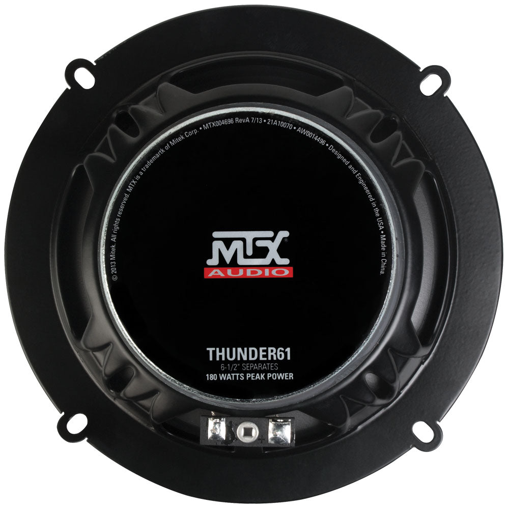 MTX THUNDER61 6.5" 2-Way 90-Watt RMS 4 Component Speaker Pair (Sold In Pairs) MTX
