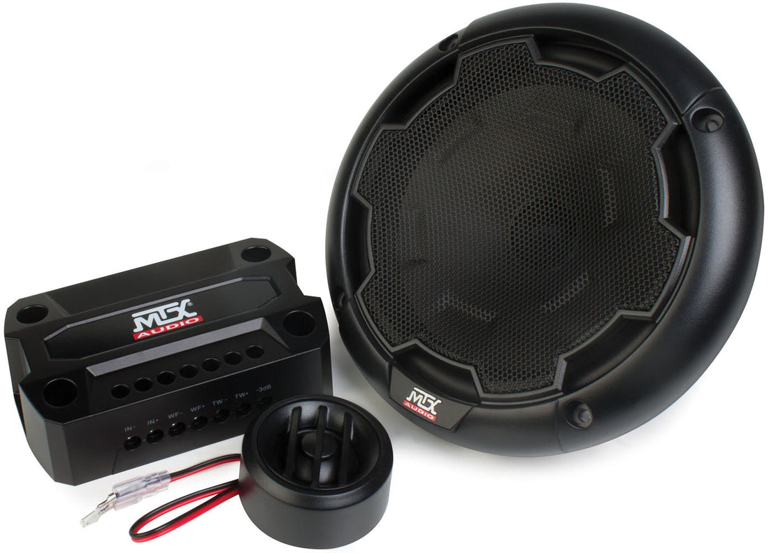 MTX THUNDER61 6.5" 2-Way 90-Watt RMS 4 Component Speaker Pair (Sold In Pairs) MTX
