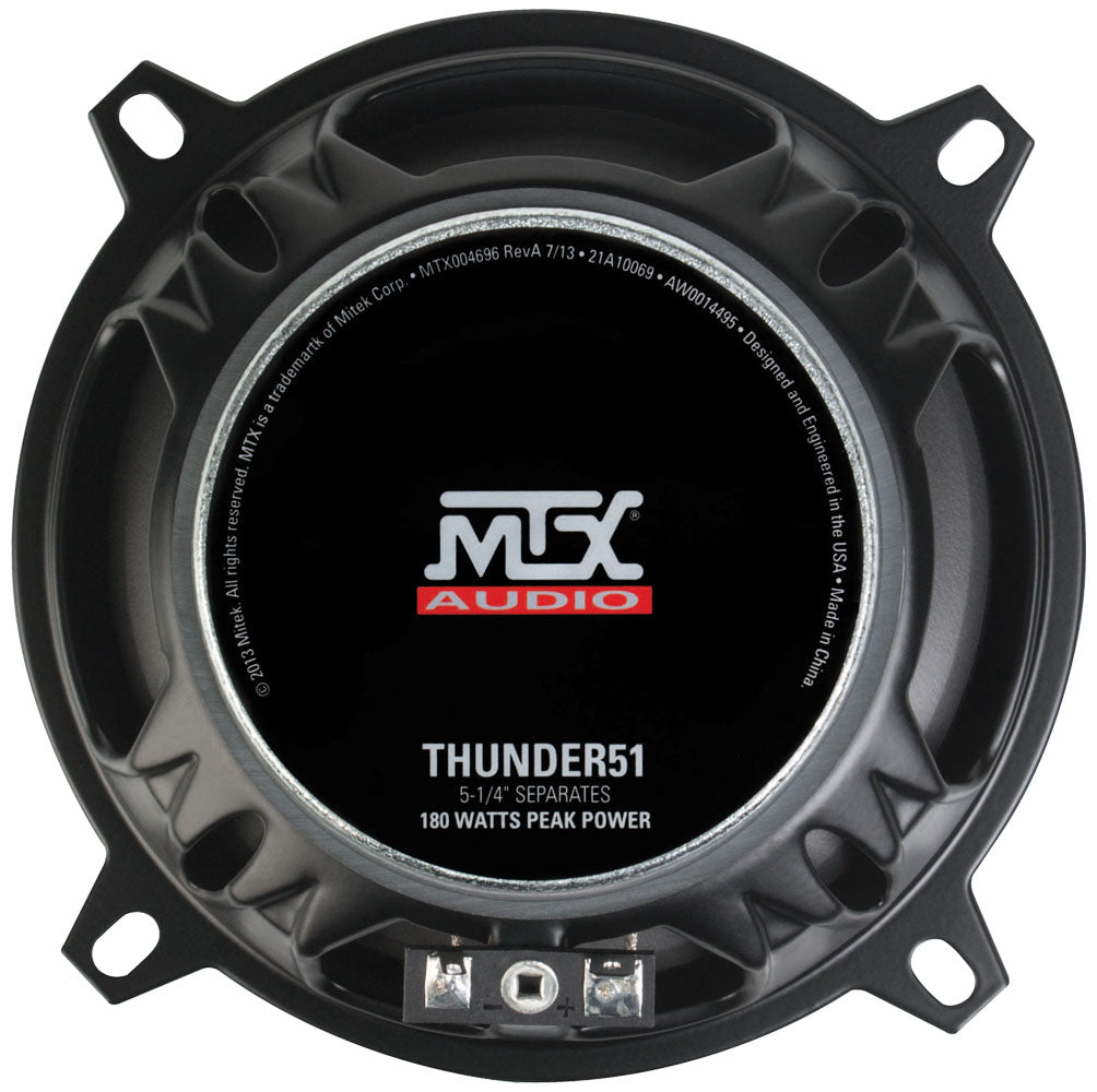 MTX THUNDER51 5.25" 2- Way 90-Watt RMS 4 Component Speaker Pair (Sold In Pairs) MTX