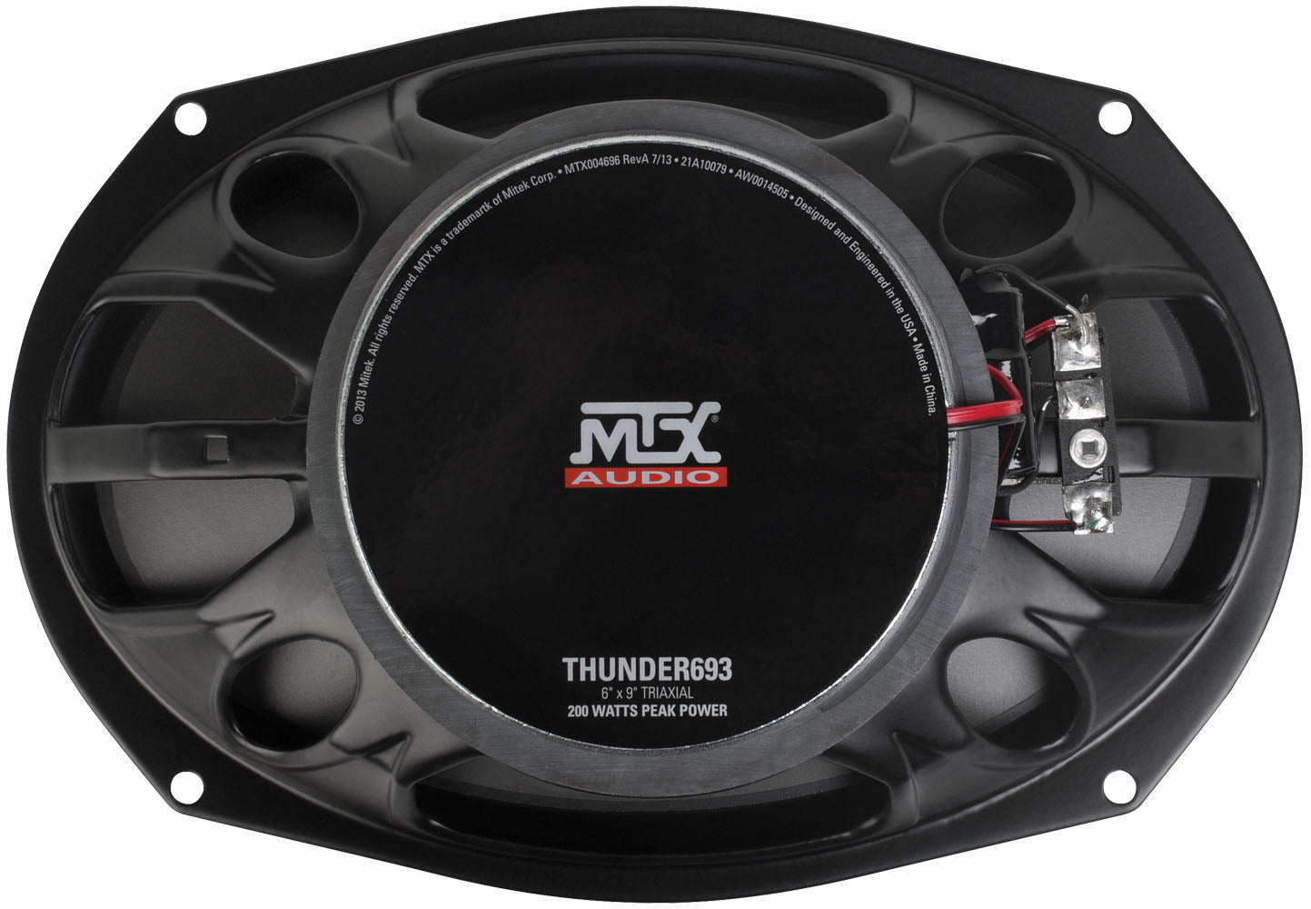 MTX THUNDER693 6" x 9" 3-Way 100-Watt RMS 4 Coaxial Speaker Pair (Sold In Pairs) MTX