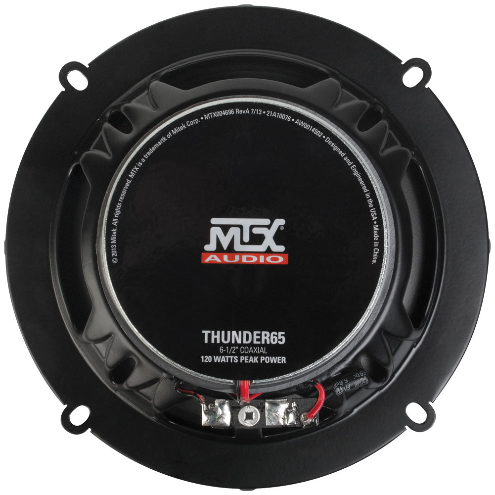 MTX THUNDER65 6.5" 2-Way 60-Watt RMS 4 Coaxial Speaker Pair (Sold In Pairs) MTX