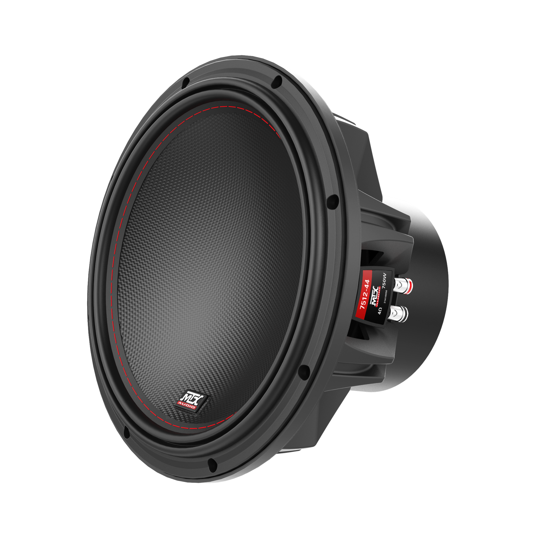 MTX 7512-44 12" 750-Watt RMS Dual 4 Car Audio Subwoofer (Sold Individually) MTX