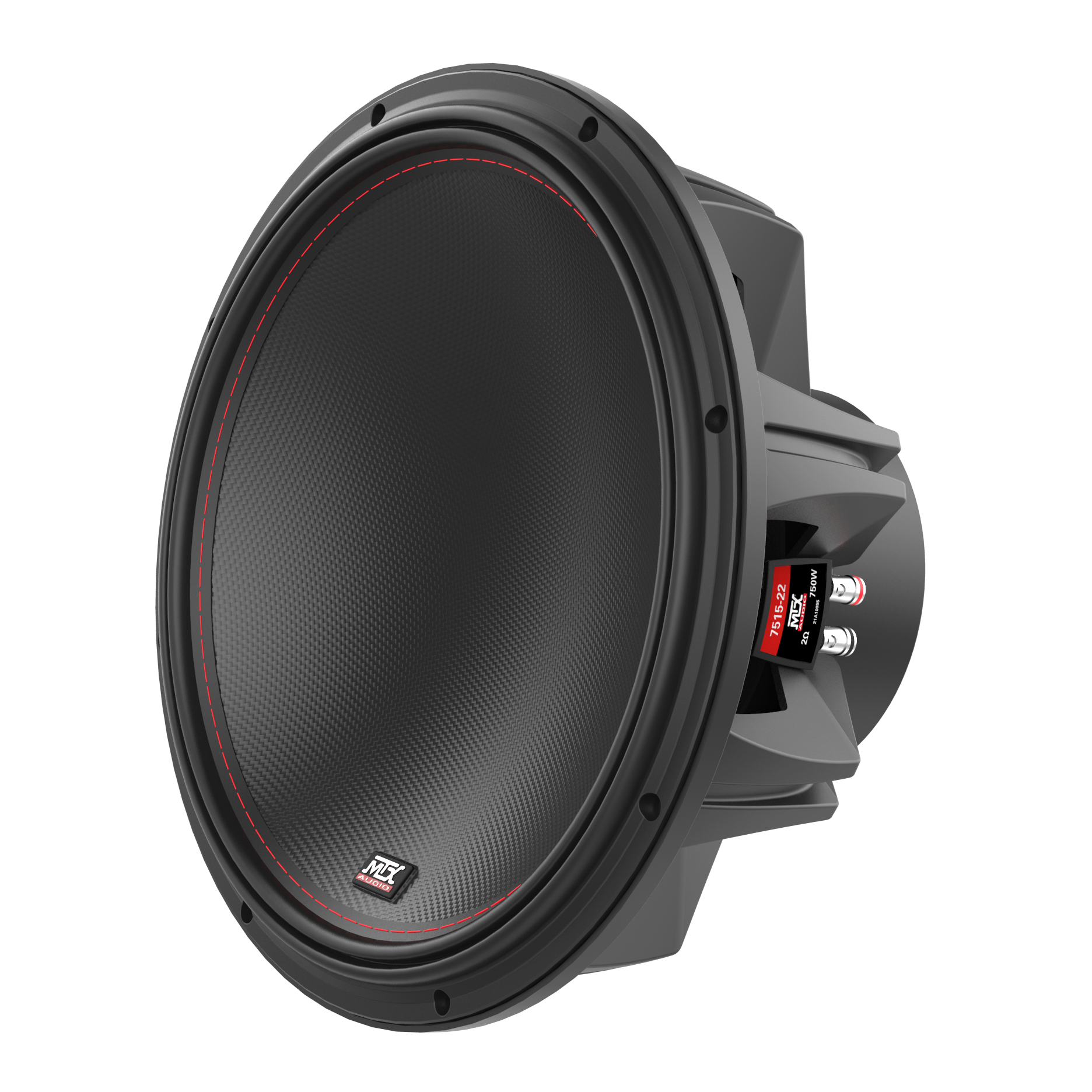 MTX 7515-22 15" 750-Watt RMS Dual 2 Car Audio Subwoofer (Sold Individually) MTX